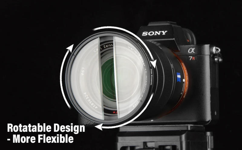 Description Picture 6 of itemBlur Effects Centerfield Split Prism Filter Camera Photography Filter Foreground Special Effect Filter Double Half Moon Variable