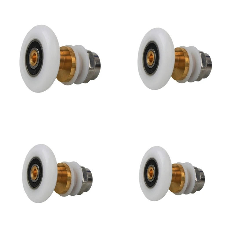 Description Picture 2 of itemNylon Partiality Bearing Rollers Copper-Core Single Wheel Sliding Door Pulley for Shower Cabin SPA Room