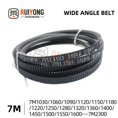 7M Wide angle belt 7M230 400 410 412 500 515 530 545 560 580 600 615 630 650 670 690 710 730 750 775 800  ~1000 PU Drive V-Belt