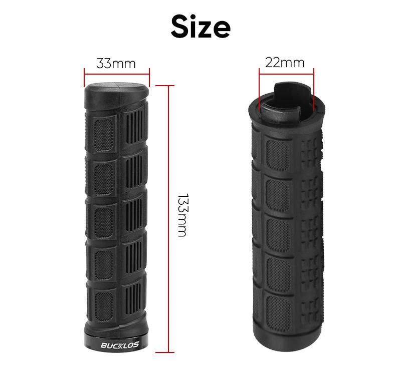 Description Picture 5 of itemBUCKLOS Bicycle Handlebar Grips Double Lock on Mountain Bike Grip Comfortable Shock-absorption MTB Cuffs Anti-slip Bike Handles