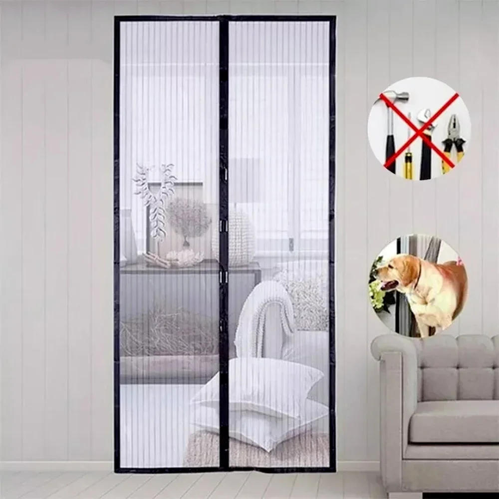 Description Picture 5 of itemMagnetic Door Mosquito Net Anti Fly Insect Automatic Closing Invisible Mesh Screen Punch-Free Window Curtain Screen