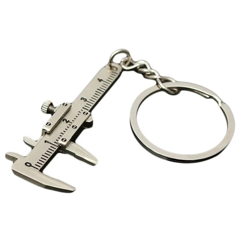 Description Picture 6 of itemMini Metal Ruler Vernier Caliper Portable 0-40mm keychain Measuring Gauging Tools Car Turbo key Chain Ring Ruler Caliper