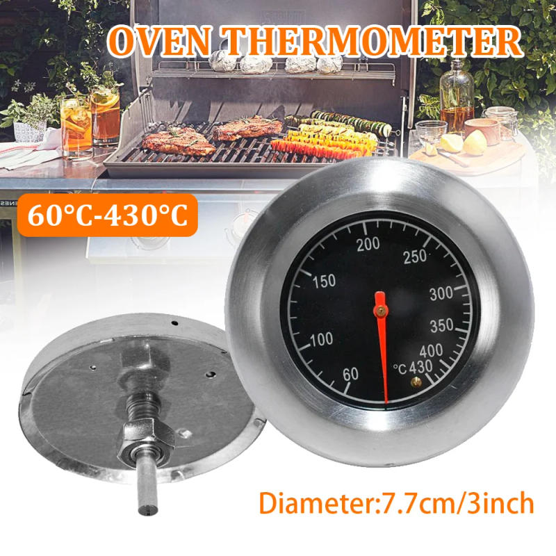 Description Picture 6 of itemStainless Steel Barbecue Thermometer BBQ Smoker Grill Temperature Gauge 60-430 Celsius Cooking Food Oven Kitchen Accessories
