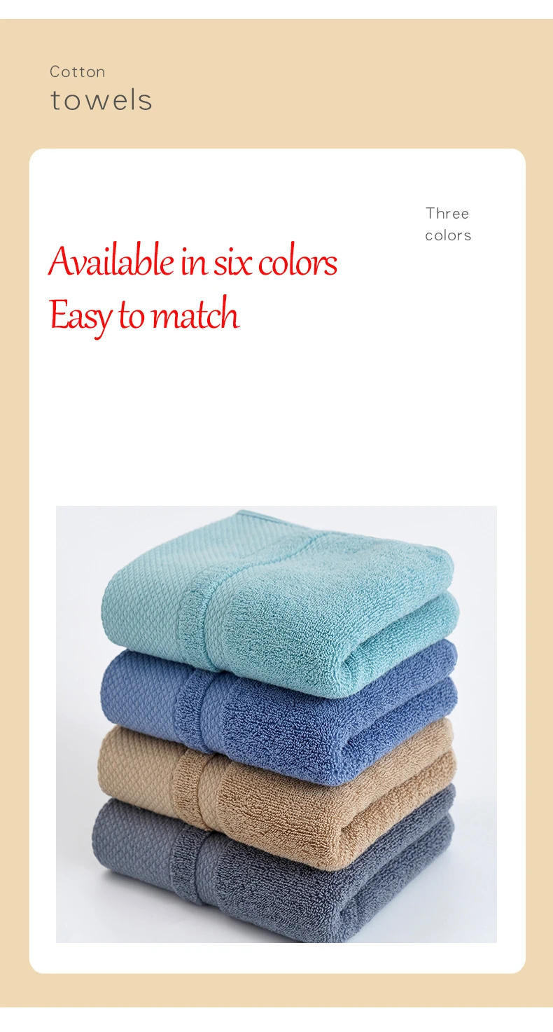 Description Picture 5 of item4pcs/Set Cotton Premium Hand Towel Set Lightweight And Highly Absorbent Quick Drying Thicken Soft Face Hand Towel 35x75CM
