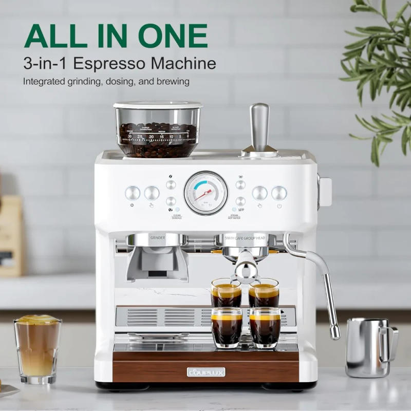 Description Picture 3 of itemEspresso Machine with Grinder, 20 Bar Espresso Maker All in One Coffee Machine, Cafe Espresso Machine