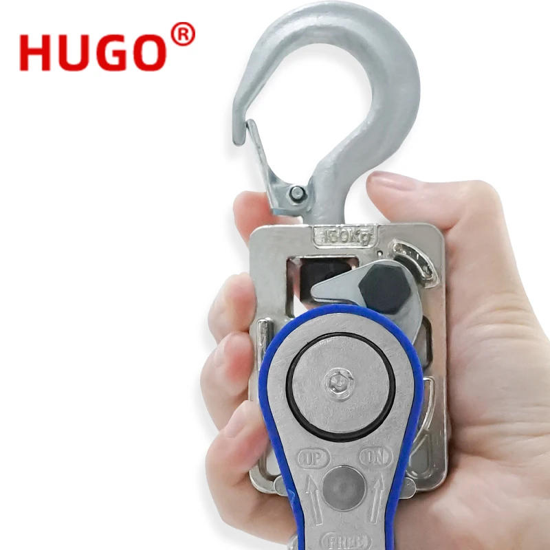 Description Picture 5 of item0.75t  Lever Block Mini Aluminum Alloy Wrench Portable Manual Operated Chain Hoist
