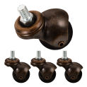 4 Pcs Swivel Casters Chair Wheels for Hardwood Floors Office Desk 800X600X450CM Replacement Wheelchair Gaming