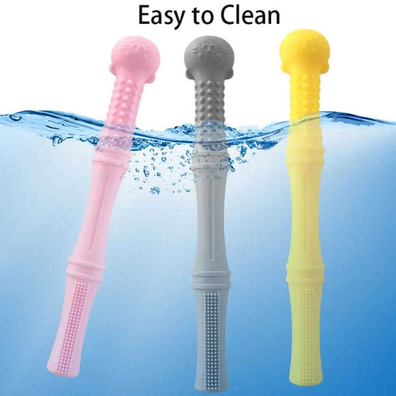 Description Picture 4 of itemHigh Quality Silicone Baby Teether Food Grade Soft Baby Molars Safe No Deformation Chewing Toys