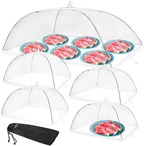 Description Picture 2 of itemFoldable Food Mesh Cover Fly Anti Mosquito Pop-Up Food Cover Umbrella Meal Vegetable Fruit Breathable Cover Kitchen Accessories