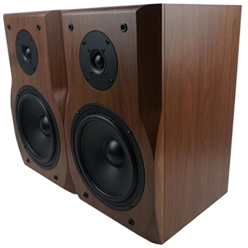 Description Picture 2 of item8 Inch Bookshelf Speaker High and Low frequency Two-Way HIFI Wooden Passive Audio Sound Amplifier Monitor Speaker Music Player