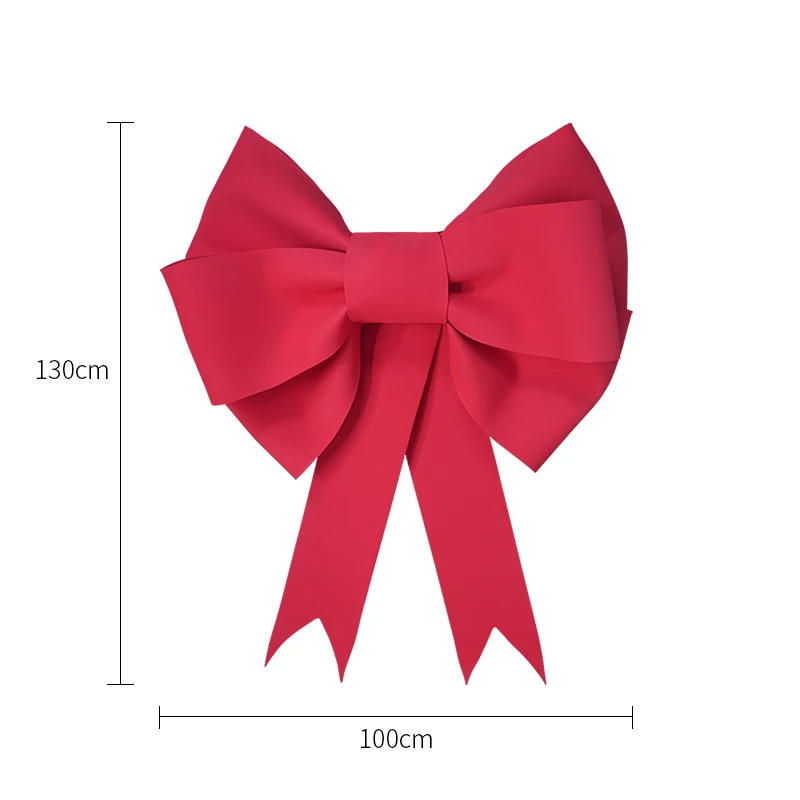 Description Picture 3 of itemChristmas Big Bow Holiday Indoor Outdoor Decoration Bow Xmas Tree Decoration Handmade Creative Christmas Tree Decoration Bow