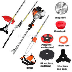 Gardening Tools Lawn Mower Petrol Brush Cutter Hedge Trimmer High Branch Saw 3 in 1 With 52cc Petrol Engine Tree Cutter Tools