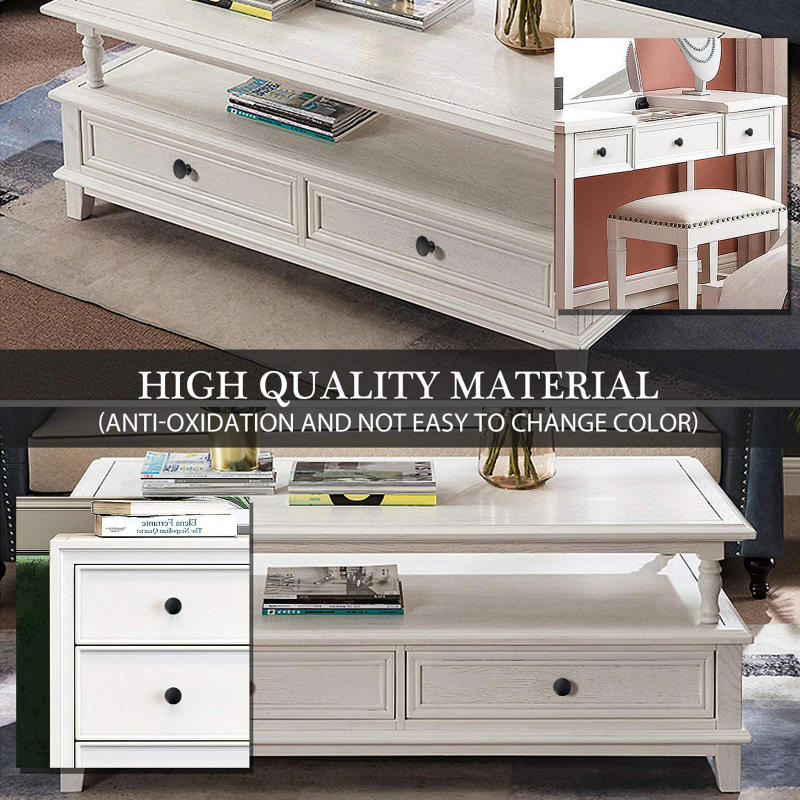 Description Picture 4 of item12pcs black single hole single grain small handle cabinet door handle