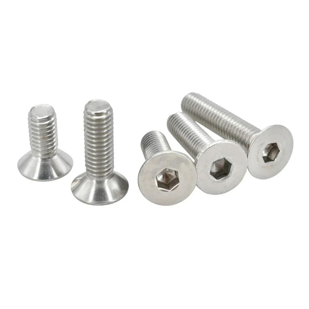 Description Picture 5 of itemCountersunk Hex Screw Nut Set M2 M3 M4 M5 M6 M8 M10 304 Stainless Steel Hexagonal Allen Bolt Motor Faring Bolt Machine Screw Nut