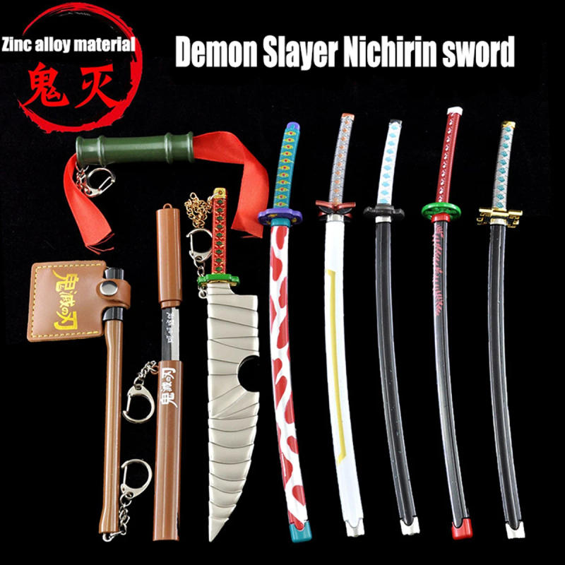 Description Picture 5 of itemKatana Demon Slayer Sword Metal Simulation Katana Kimetsu No Yaiba Anime Manga Toys Real Katana Swords Sword Bedroom Decor