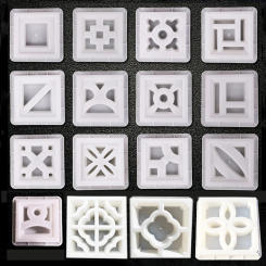Cement Brick Mold Plastic Decorative Wall Window Mould Antique Garden Buildings Ornament Concrete Hollow Cement Brick Molding