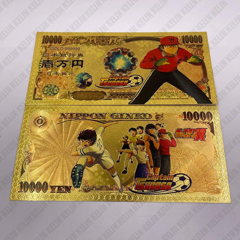 Description Picture 3 of itemWe Have More Manga Japan 5 Designs Captain Tsubasa Anime 10000 Yen Gold Banknotes Classic Childhood Memory Collection Gift