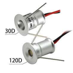 1Pcs Mini LED 12V Recessed Ceiling Downlights 1W Dimmable Spotlight Black White Showcase Bedroom Party KTV DJ Stairs Spot Lights