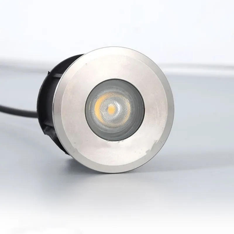 Description Picture 2 of itemIP68 Waterproof Outdoor LED Underwater Light Recessed Stainless Steel 1W 3W RGB Garden Deck Pool Fountain Underground Lamp DC12V