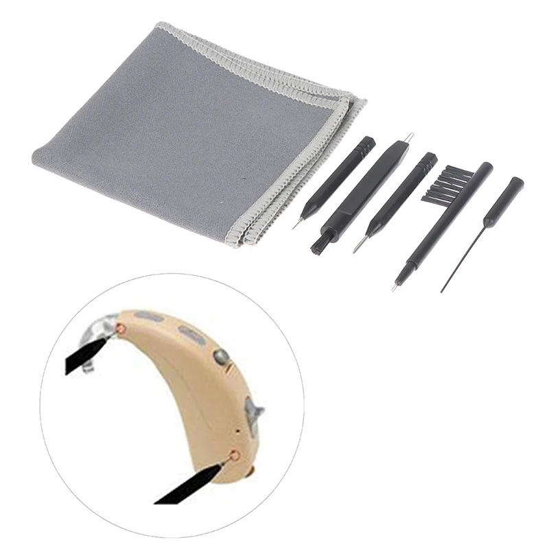 Description Picture 2 of item1-8PCS/Set Hearing Aid Cleaning Tools Hearing Aids Cleaning Brush Vent Cleaner Cleaning Wire With Magnet And Wax Loop Cleaning