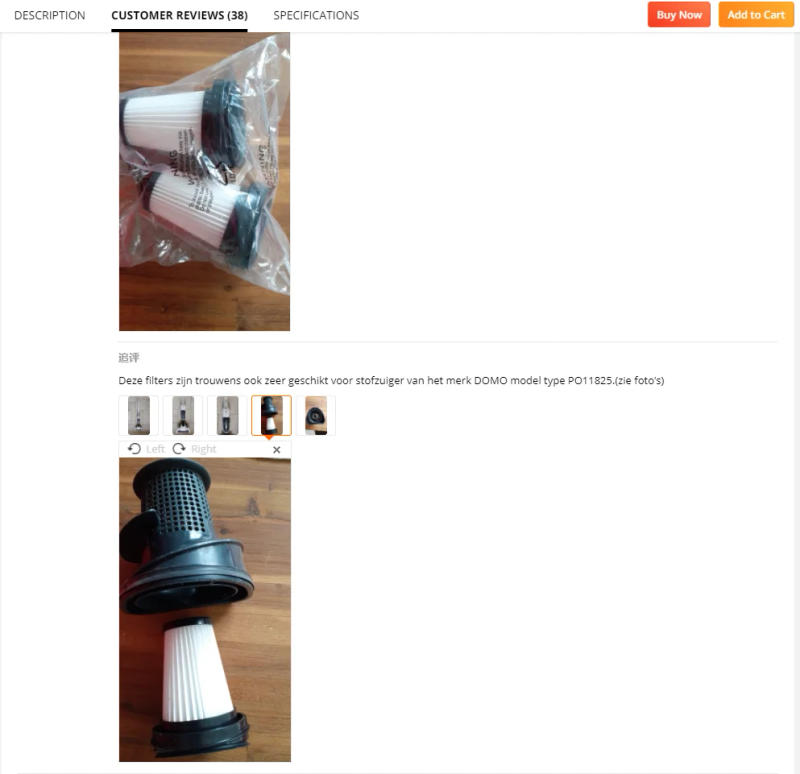 Description Picture 3 of item2pcs Filter 23620 For Grundig VCH9629 VCH9630 VCH9631 VCH9632 Vacuum Cleaner Accessories Filter Part Household Merchandises