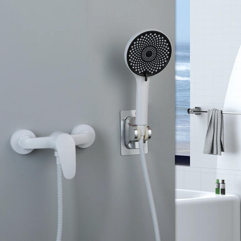 Description Picture 2 of itemKEMAIDI White Bathtub shower Faucet with Handle Sprayer Wall Mounted Hot Cold Mixer Tap Splitter Bath Shower Systerm