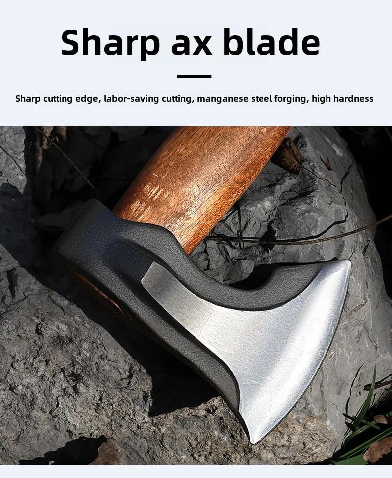 Description Picture 4 of itemOutdoors Hand Axe Tactical Survival Ax Professional Hatchet for Firewood Multifunctional Axe for Cutting Wood Camping Supplies