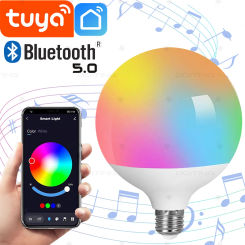 220V Tuya Bluetooth Smart Dragon Ball Bulb Led Lamps E27 Base RGBCW Smart Life APP Light Color Changing Music Sync Group Control