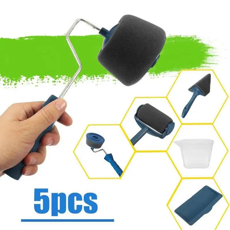 Description Picture 4 of item1/5/6Pcs Seamless Paint Roller Brush  Multifunctional Household Wall Decorative Paint Roller Brush Tools (3 purchase options)