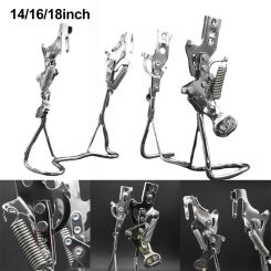 14/16/18in Bicycle E-bike Drop Stand Rear Kickstand Black Beach Bike Cruiser For Most Bike Scooter Handlebars