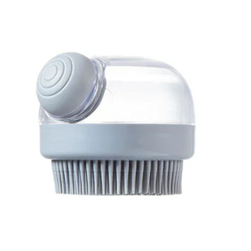 1pc Adding Liquid Shampoo Brush Minimalist Style Manually Shower Cleaning Shower Brush Comb Silicone Massage Brush Hair Brush