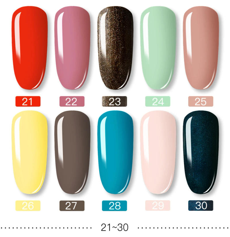 Description Picture 5 of itemROSALIND Eggshell Nail Gel Polish&Cracke Nail Lacquer Gel For UV Semi Permanent Base Top Coat Quick Drying Eggshell Effect