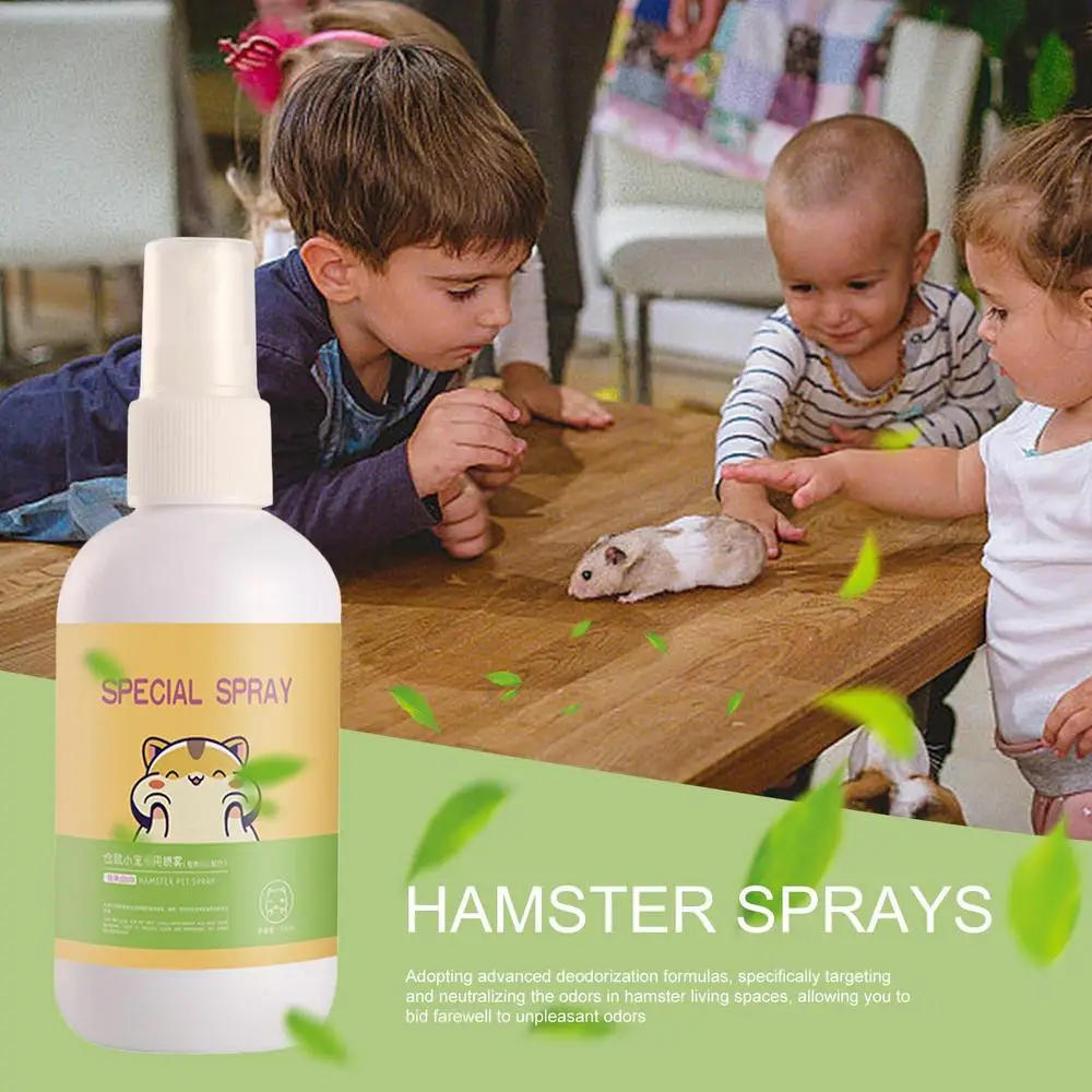 Description Picture 4 of item100ML Pet Odor Spray Pet Deodorizer Odor Removal Cage Cleaner Eliminate Pet Odors Long-Lasting Cleaner for Guinea Pigs Rabbits