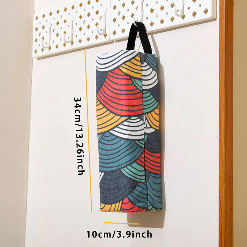 Description Picture 2 of itemHanging Storage Garbage Bags Garbage Organizer Plastic Bags Holder Organizing Hanging Kitchen Garbage Collection Storage Supply