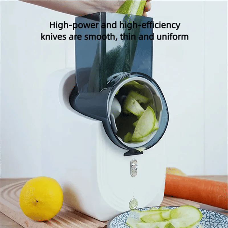 Description Picture 6 of itemA01V-Vegetable Cutter Electric Kitchen Household Multi-Function Vegetables Slicer Shredder Automatic 50W