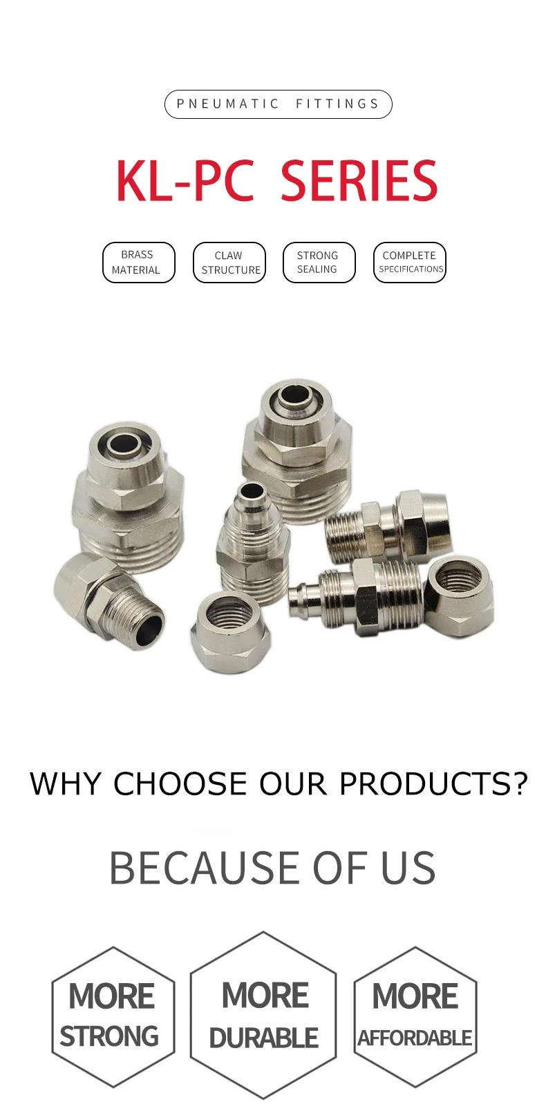 Description Picture 2 of item10PCS OD 4/6/8/10/12mm Hose Tube M5/1/8''/ 1/4'' 3/8'' 1/2'' Thread Pneumatic Fast twist Fittings Quick Joint Coupler Connector