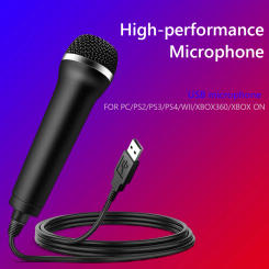 Chatting Gaming Podcast Recording Universal USB Wired Microphone Karaoke Mic for Nintendo Switch Wii PS4 Xbox PC