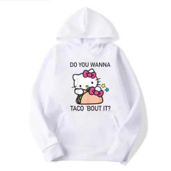 MINISO2025 Hello Kitty Hoodies Harajuku Retro Sweatshirt Tops Jackets Shirts Street Style Hoodies Printed Sweatshirts for Men an