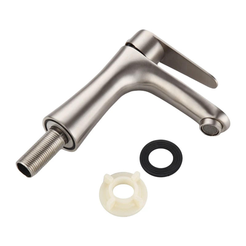 Description Picture 3 of itemBasin Sink Bathroom Faucet Countertop Mounted Single Cold Water Basin Faucet Toilet Faucet Stainless Steel Small Waist