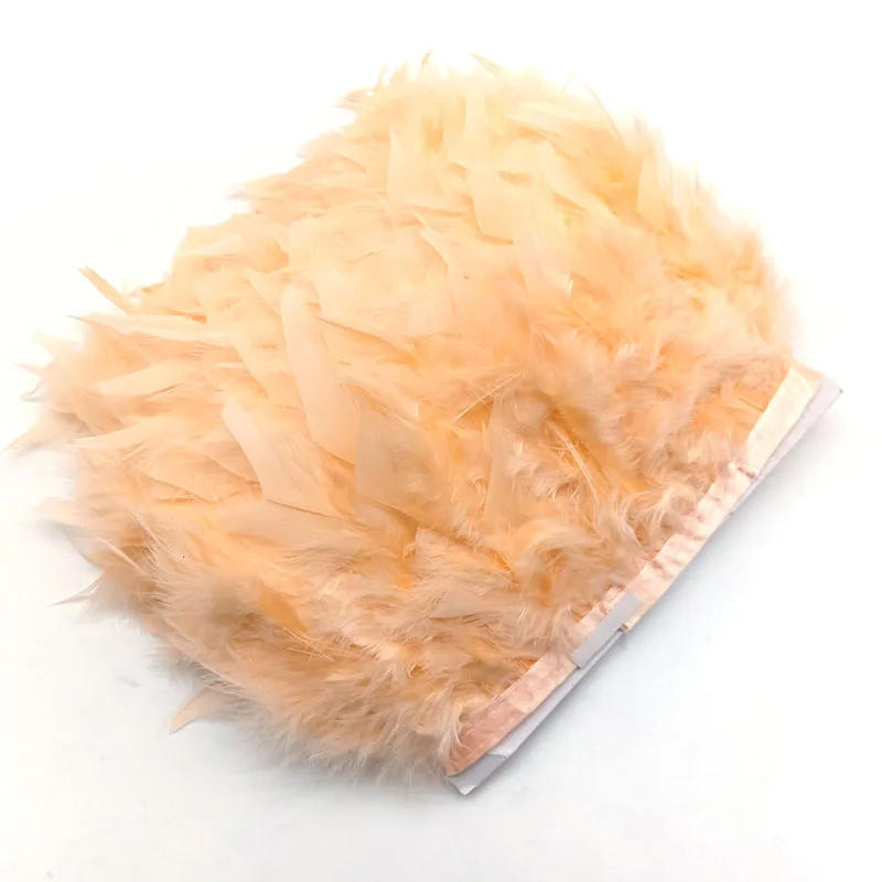 Description Picture 5 of item10 Yards /Lot Turkey Feathers Trims Fringe Ribbon DIy Plumes Clothes Dress Decoration Sewing Accessories Everything for Handmade