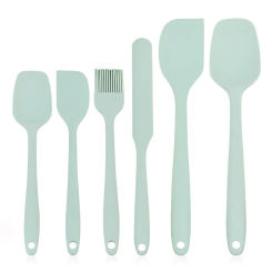 6 Pieces Silicone Spatula Set Food Grade Non Stick Heat Resistant Spatulas Turner for Cooking Baking Mixing Baking Tools