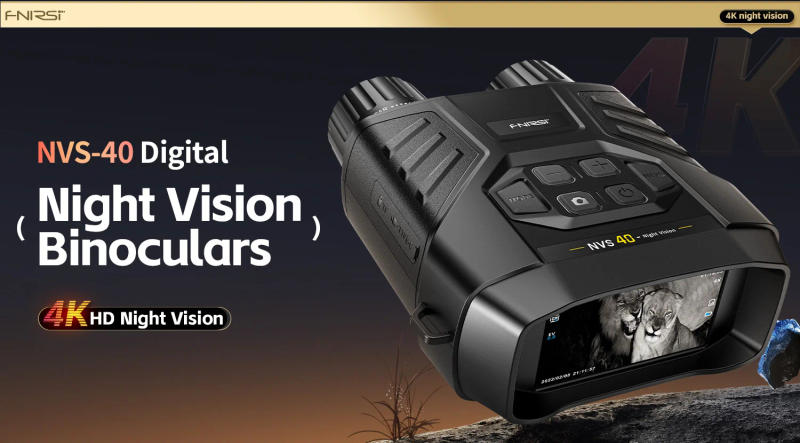 Description Picture 6 of itemFNIRSI NVS-40 Telescope 4K HD Binoculars Night Vision Goggles 6X Digital Zoom 300m Hunting Camping Scope Day and Night Dual Use