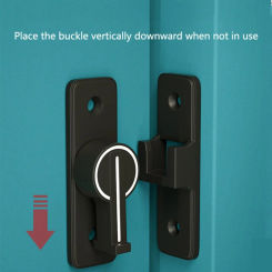 Zinc Alloy Rotate Door for Latch 90/180 Degree Barn Door Lock Indoor Twist Locks