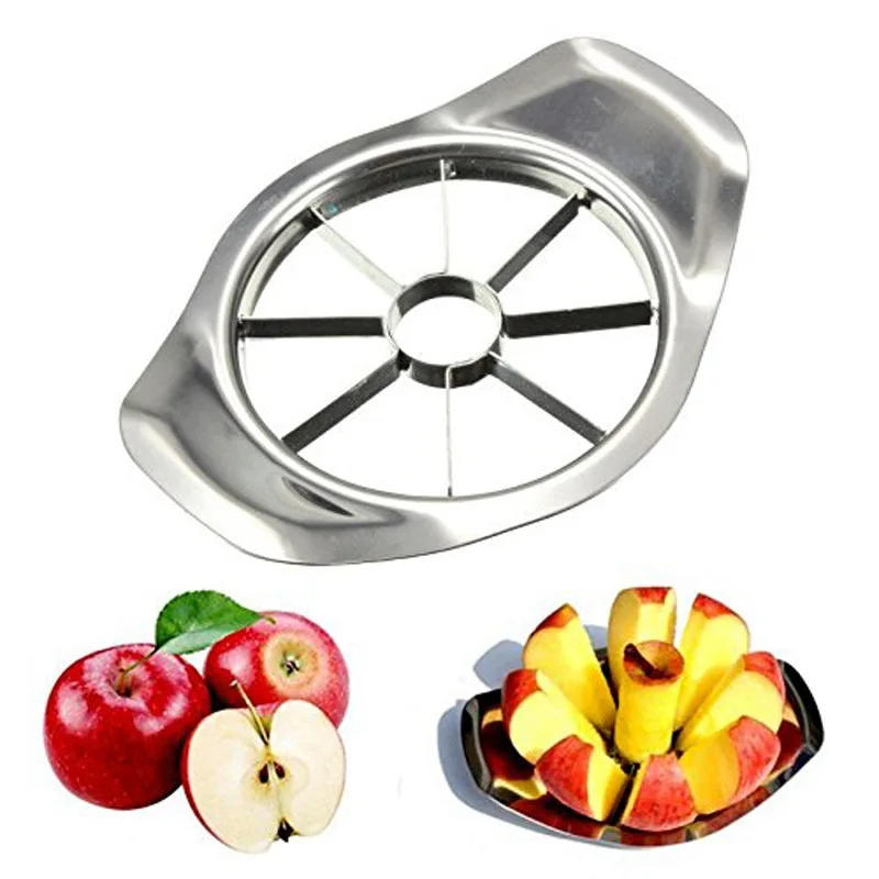 Description Picture 4 of itemStainless Steel Apple Slicer Fruit Cutter Fruit Cutter Stainless Steel 3-In-1 Fruits Vegetables Corer Peeler Apple Cutter