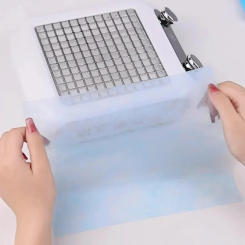100pcs Nail Art Dust Collector Filter Paper Dustproof Replace Nail Art Vacuum Cleaner Filter Paper Manicure Drill Filters Paper