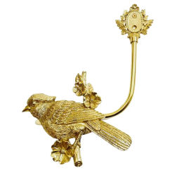 Window Dressing Curtain Hook Solid Brass Golden Bird Horse Shape Curtain Buckles Room Decorative Hardware Retro Curtain Hangers