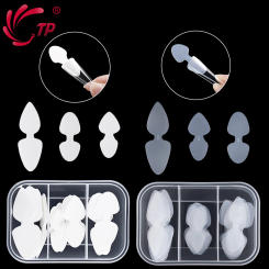 TP 36pcs Dual Nail Forms False Tips For Gel Extension Quick Building French Nails Mold Soft Silicone Pads Manicure Tools