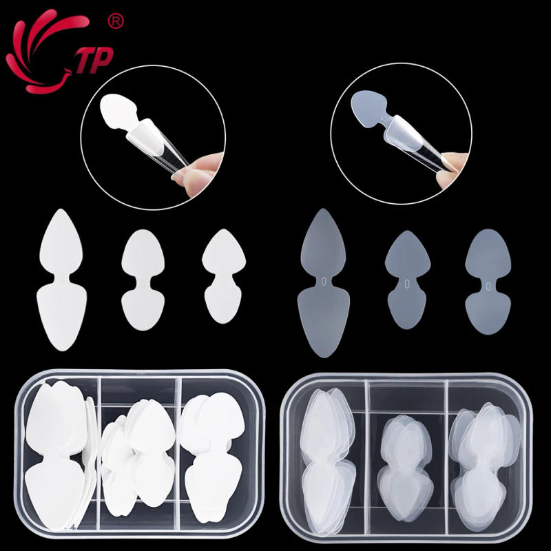 Description Picture 2 of itemTP 36pcs Dual Nail Forms False Tips For Gel Extension Quick Building French Nails Mold Soft Silicone Pads Manicure Tools