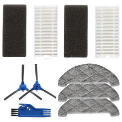 Side Brush Filter Mop Cloths Rag Set For Venga VG RVC 3001 Sweeping Robot Vacuum Cleaner Accessories Spare Parts For Home