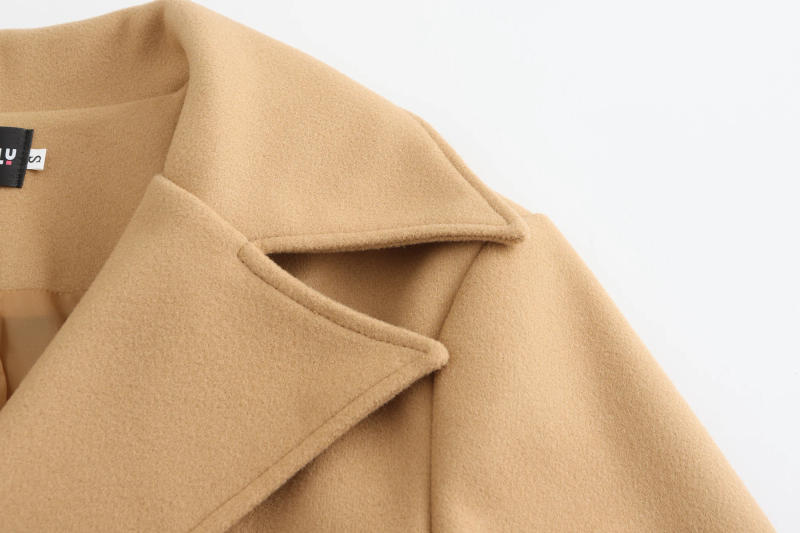 Description Picture 3 of item2024 European and American cross-border high-quality version of men's clothing British men's mid-length long-sleeved woolen coat